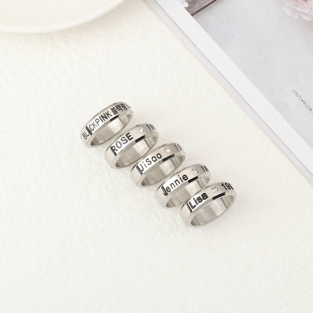 Nextvn Trang Sức Bằng Titan Hình Nhóm Nhạc Nữ BLACKPINK Phong Cách Hàn Quốc