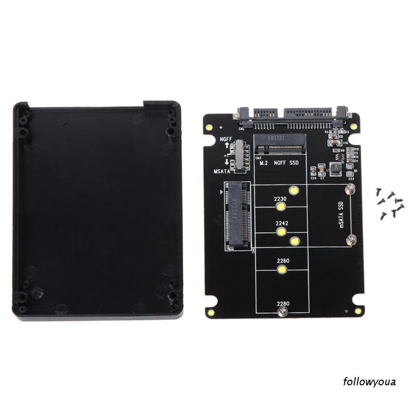 Thẻ chuyển đổi 2 trong 1 MSATA/M.2 NGFF sang SATA3 cho máy tính 2.5" SSD PC | BigBuy360 - bigbuy360.vn