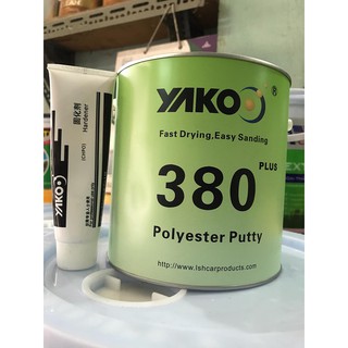 BỘT - BẢ MATIT TRÁM TRÉT KIM LOẠI - NHỰA ĐA DỤNG POLYESTER PUTTY YAKO 380 PLUS 4KG
