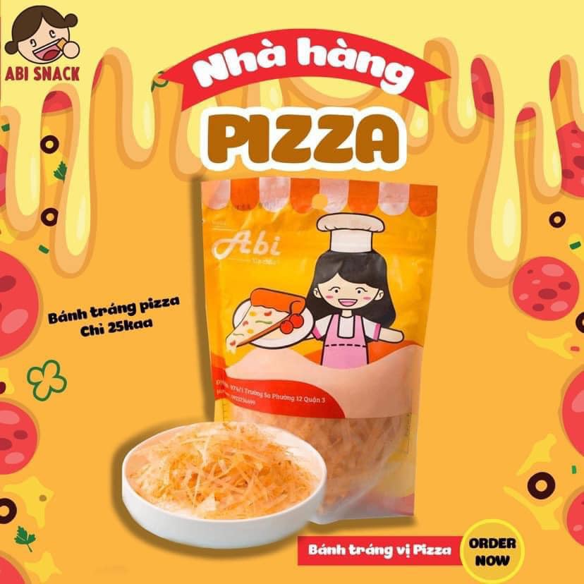 HÀNG MỚI VỀ-Bánh tráng pizza ABi 100g mua 3 bịch tặng 1 kẹp tóc thời trang