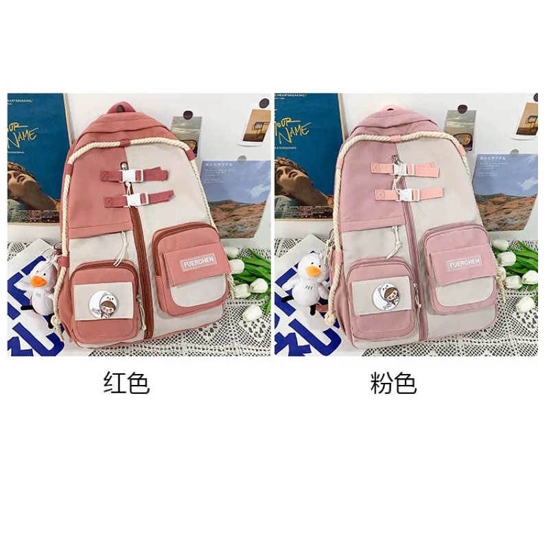 balo dù phong khách Hàn , chất dù bền nhẹ chống nước