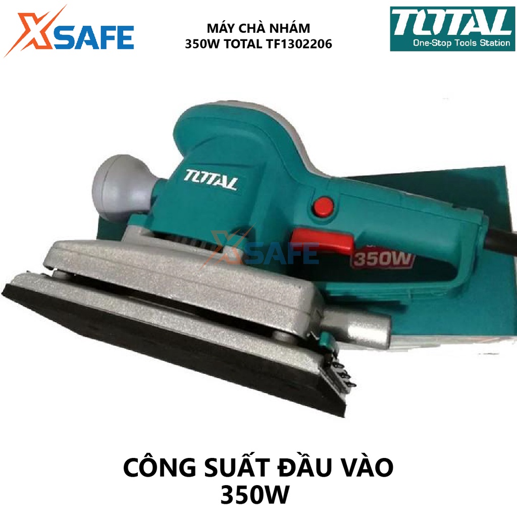 Máy chà nhám chữ nhật TOTAL TF1302206 220V-240V/50-60Hz Công suất 350W; 110mm x 220mm - Chính hãng