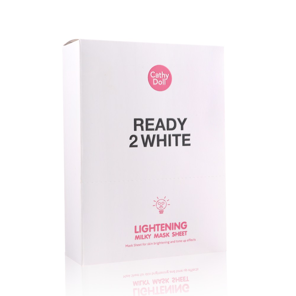 Mặt Nạ Sữa Trắng Da & Tẩy Tế Bào Chết 2in1 CATHY DOLL Ready 2 White Lightening Milky Mask Sheet 3.5ml+25g - Thái Lan | BigBuy360 - bigbuy360.vn
