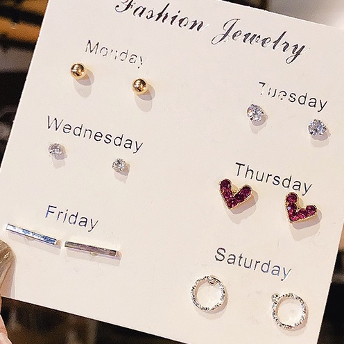 Set Bông Tai Nữ Thiết Kế Đa Dạng Đơn Giản Thời Trang