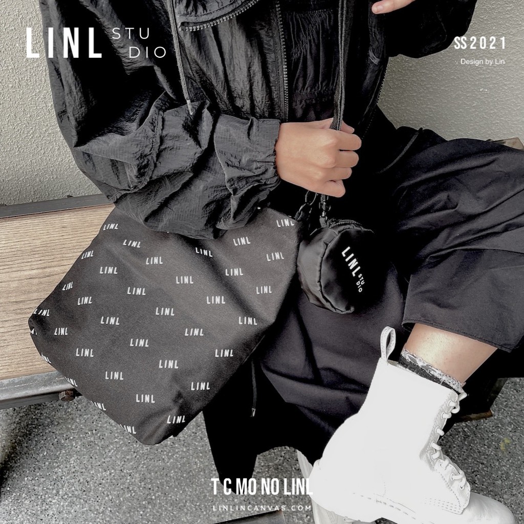 Túi Tote Chéo - LINL - Nữ - 3 Màu Đen, Kem, Mono