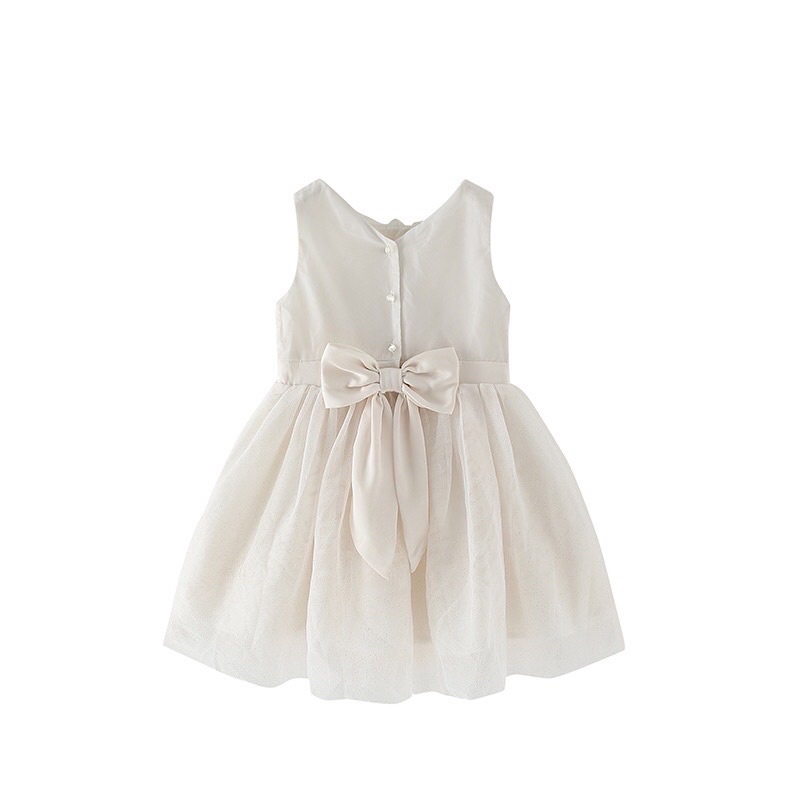 Đầm xoè kết hoa HM bé gái xuất xịn siêu xinh