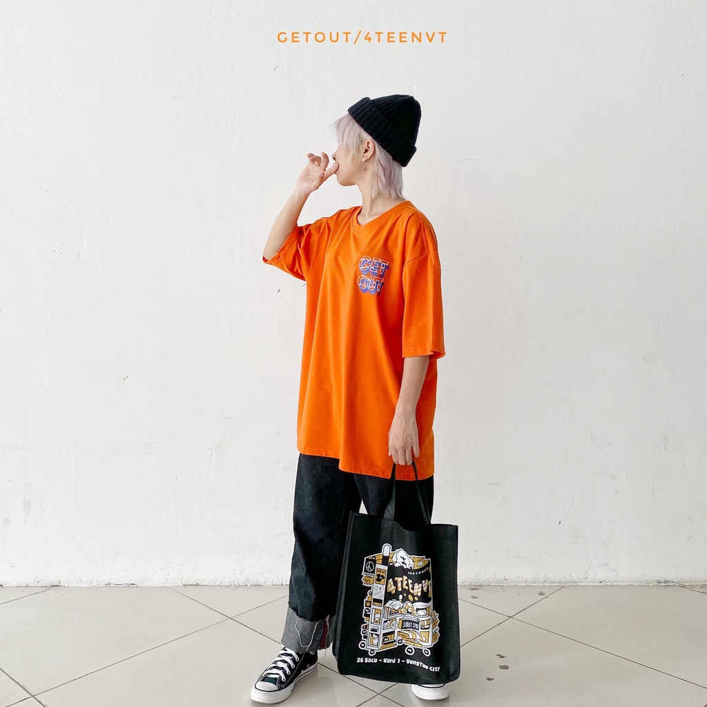 Áo thun GET OUT (Tặng kèm túi Tote)