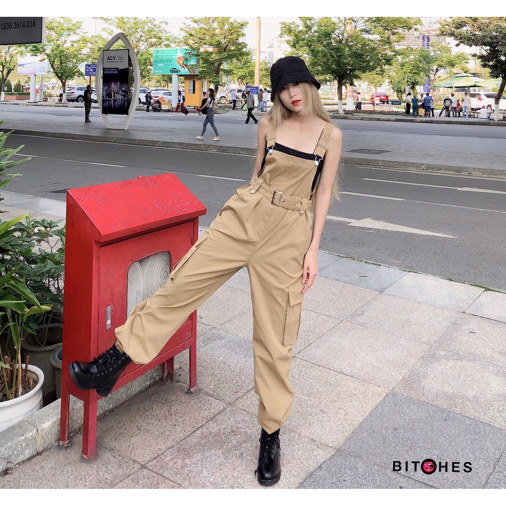 Yếm kaki túi hội nịt eo phong cách năng động - BITCHES | BigBuy360 - bigbuy360.vn