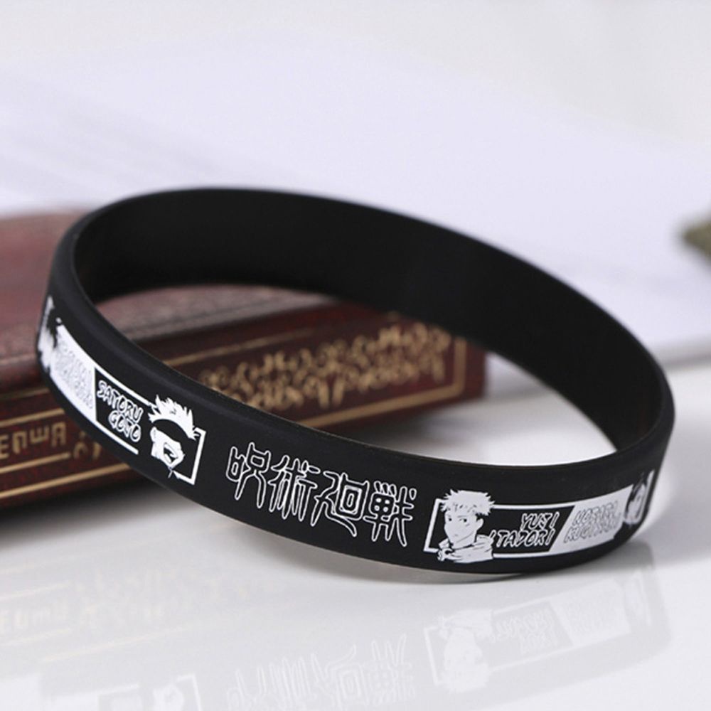 Vòng Tay Silicon Gel Họa Tiết Hoạt Hình Màu Dạ Quang Cho Nam Nữ