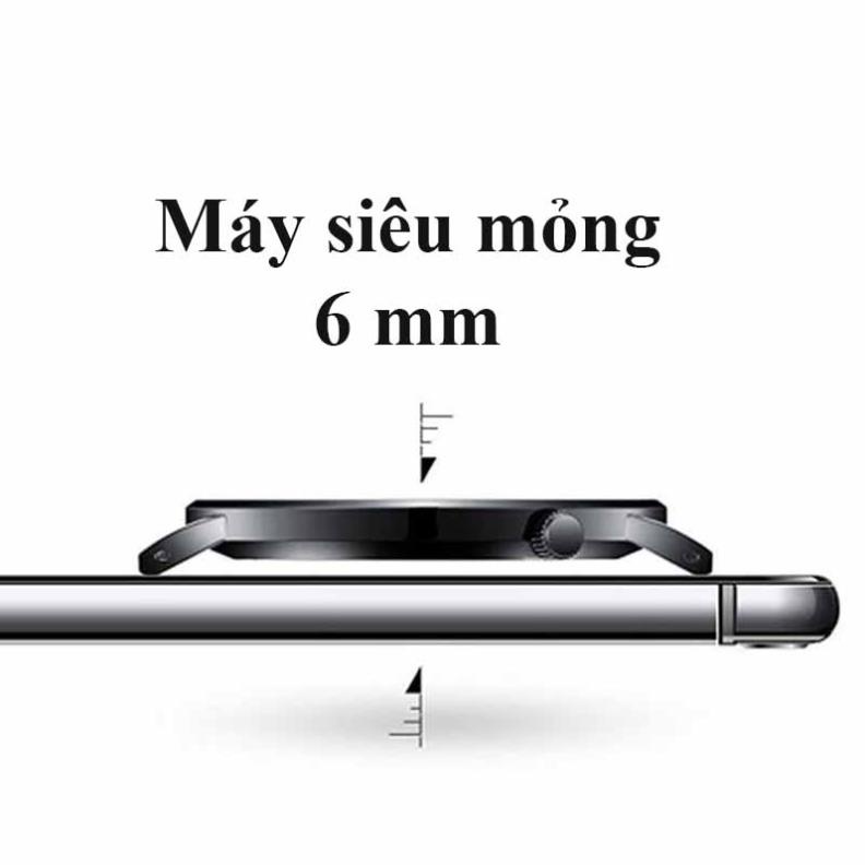 Đồng Hồ Nam Crnaira Japan C3079 Siêu Mỏng Dây Thép Lụa Cao Cấp