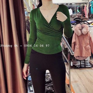 Áo nhũ vạt chéo