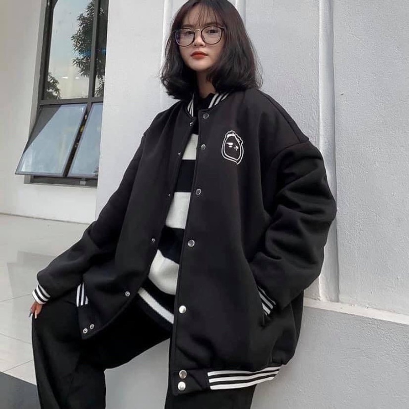 Áo Khoác BOMBER Moon.D_Unisex 2 Màu Nỉ Bông Dày Dặn Form Ulzzang ⚡️ Ảnh Thật 100%_Siêu Hot 🔥 | BigBuy360 - bigbuy360.vn