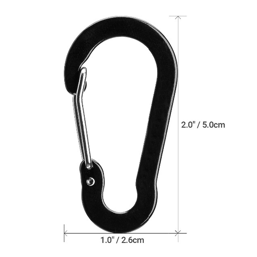 Set 5 móc khóa đa năng bằng hợp kim nhôm tiện lợi chất lượng cao cho các hoạt động ngoài trời