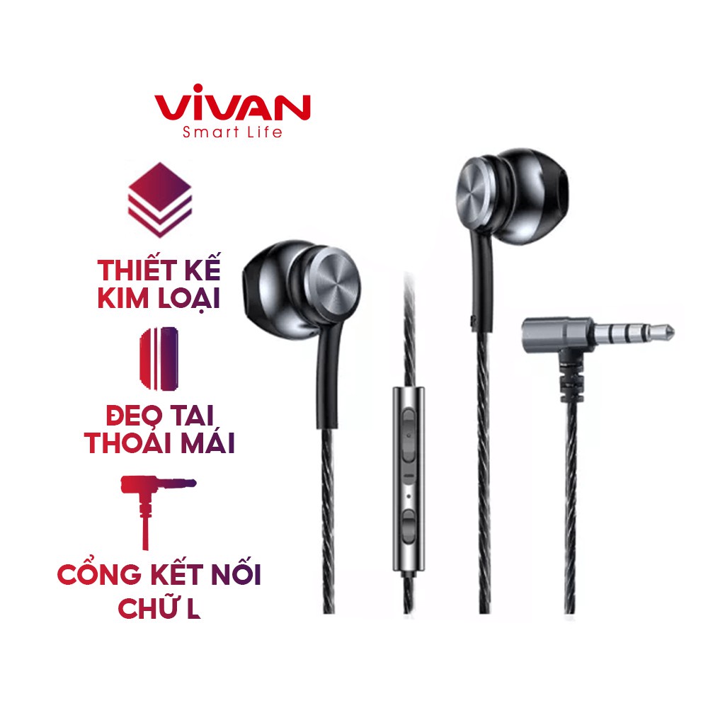 Tai Nghe Nhét Tai Chính Hãng Dây Dù Q12 Cổng Kết Nối Chữ L 3.5mm Tích Hợp Micro Đàm Thoại - BENKA