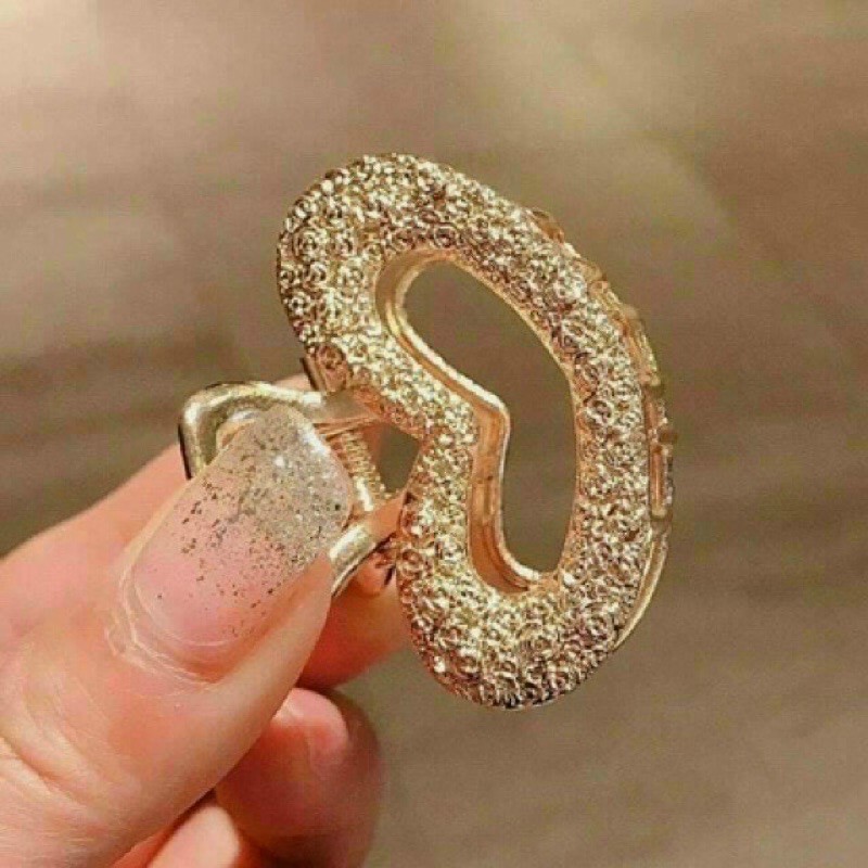 Set 5 Kẹp tóc đính đá vàng siêu xinh