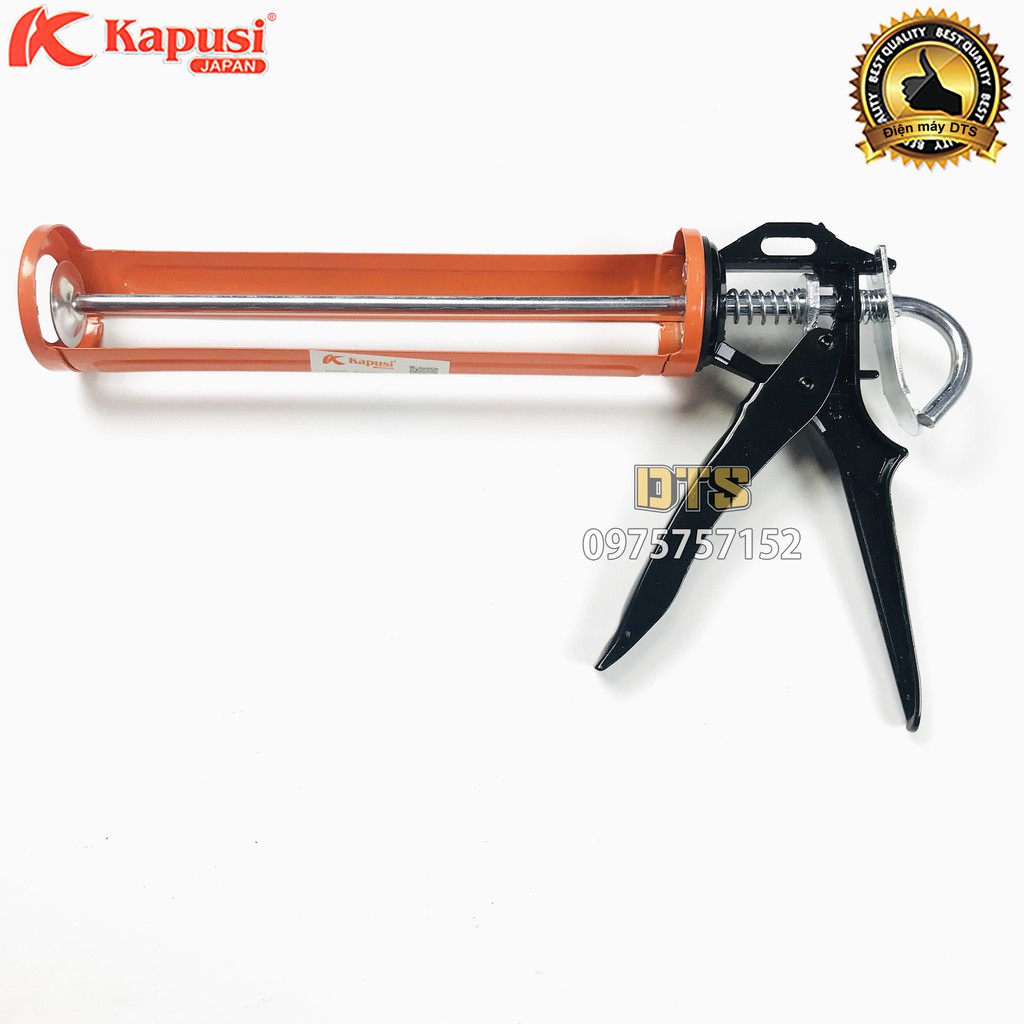 Súng bơm keo silicon tiêu chuẩn Kapusi JAPAN, súng bắn keo silicon thân xương thép siêu bền chắc chắn, dễ dàng sử dụng