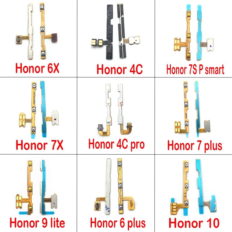 Dây Cáp Nút Nguồn / Tăng Giảm Âm Lượng Cho Huawei Honor 4c Pro 7s 6x 7x 6 7 Plus 8 9 Lite Honor 10 P Smart Thông Minh