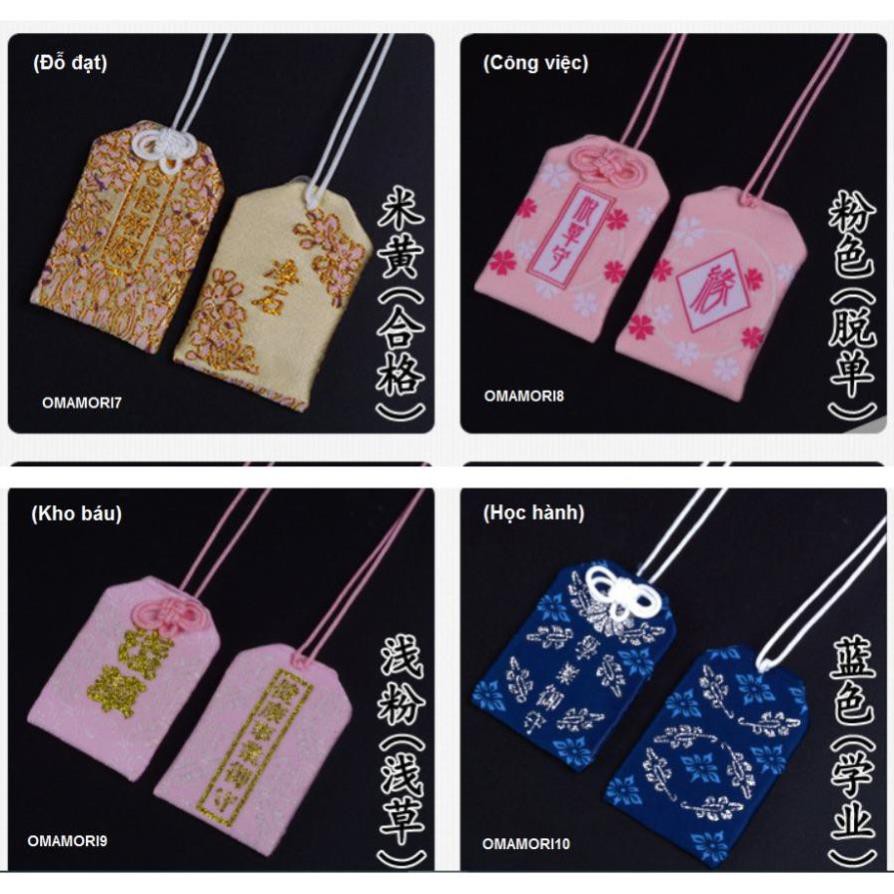 Túi gấm Omamori phong cách Nhật Bản