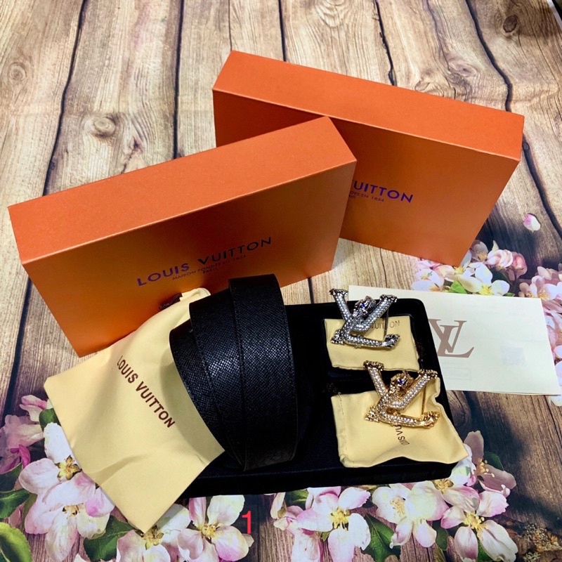 Thắt lưng lv nam da cao cấp 2 mặt đúc nguyên khối hàng SPF.