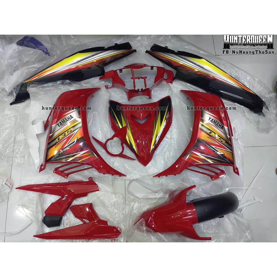 Tem rời Exciter 2011 đỏ đen - chất liệu candy cao cấp - Tùy chỉnh theo yêu cầu - Tem chế Exciter 135 chất lượng cao