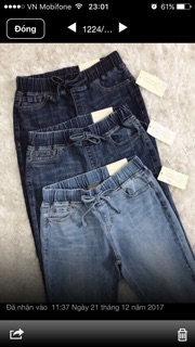 QUẦN BAGGY LƯNG THUN XK