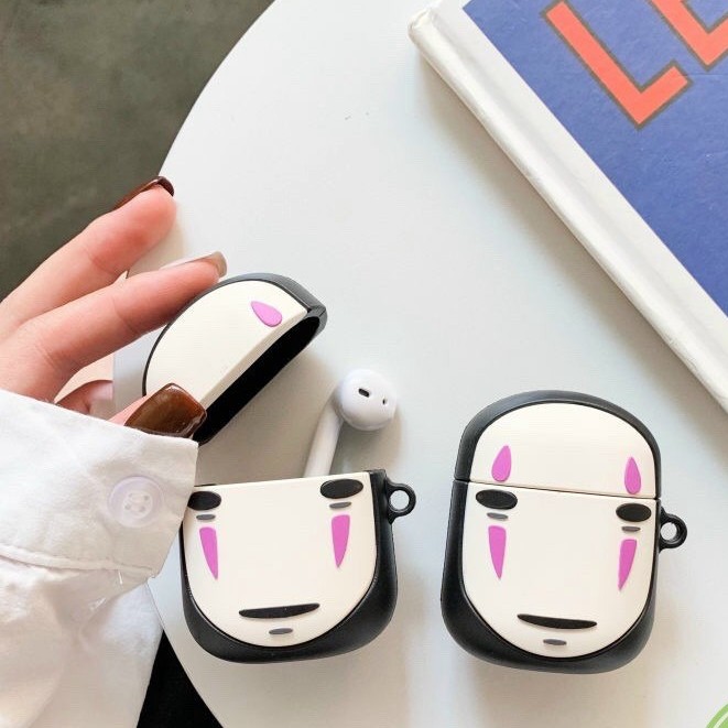 NO FACE MAN] Case Vỏ Bao Airpods Đựng Tai Nghe Airpod 1 2 silicon dẻo Tặng kèm móc sắt Cover i11, i12... VÔ DIỆN NAM