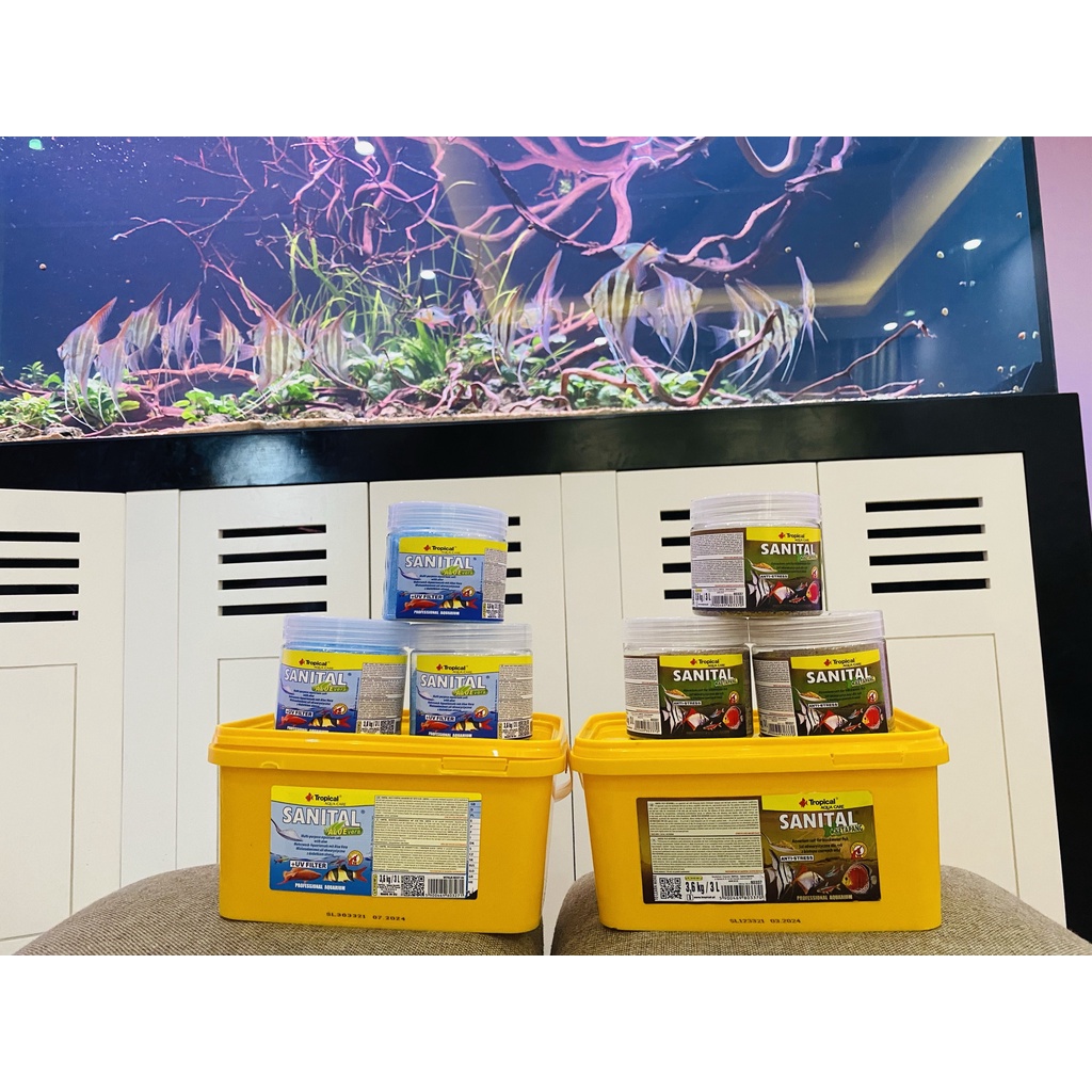 Muối Tropical Sanital Ketapang - Muối dưỡng cá cao cấp siêu hiệu quả - 400g