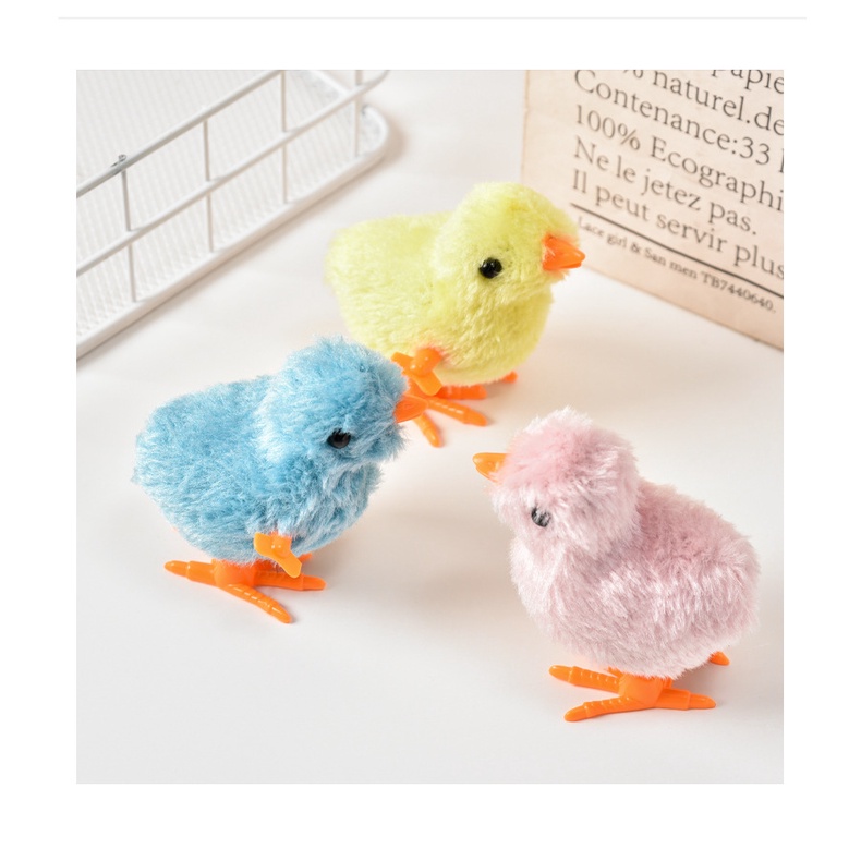Gửi Một Đồ Chơi Gà Lên Dây Cót Nhồi Bông Màu Vàng Ngẫu Nhiên