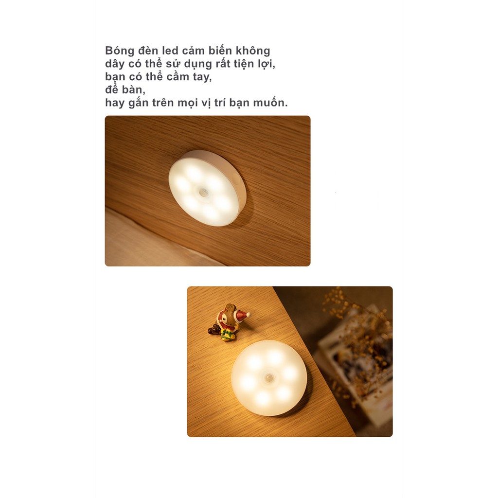 Bóng Đèn led sạc tích điện không dây tự động phát sáng