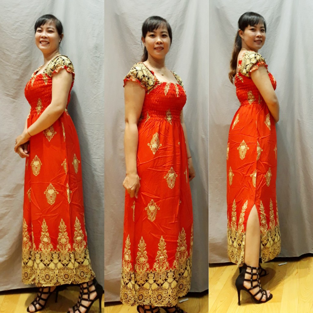 Đầm Tole Thái-tay Bup