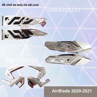 { Mua Combo giảm 5%} 3 món Xi Mạ Crôm cho AirBlade 2020-2021 Thảm Để Chân AB, Gác Chân Sau AB, Ốp Hông Lớn
