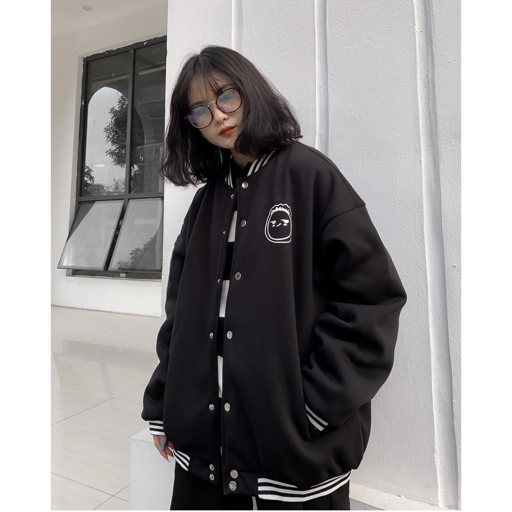 [Mã WASTMAY giảm 15% tối đa 30K đơn 150K] Áo Khoác BOMBER MẶT CƯỜI Nam Nữ Ulzzang Unisex | BigBuy360 - bigbuy360.vn