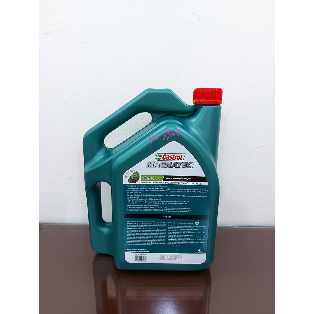 DẦU NHỚT BÁN TỔNG HỢP CAO CẤP CHO XE Ô TÔ CASTROL MAGNATEC 10W-40