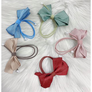 Combo 2 dây cột tóc nơ kim tuyến
