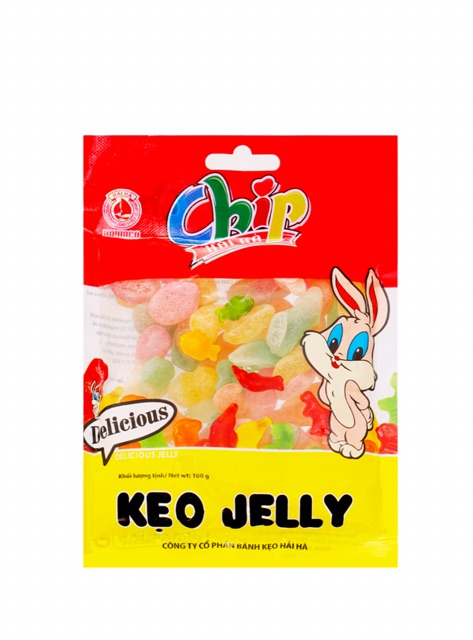 KẸO CHÍP CHÍP JELLY HẢI HÀ GÓI TO 100G