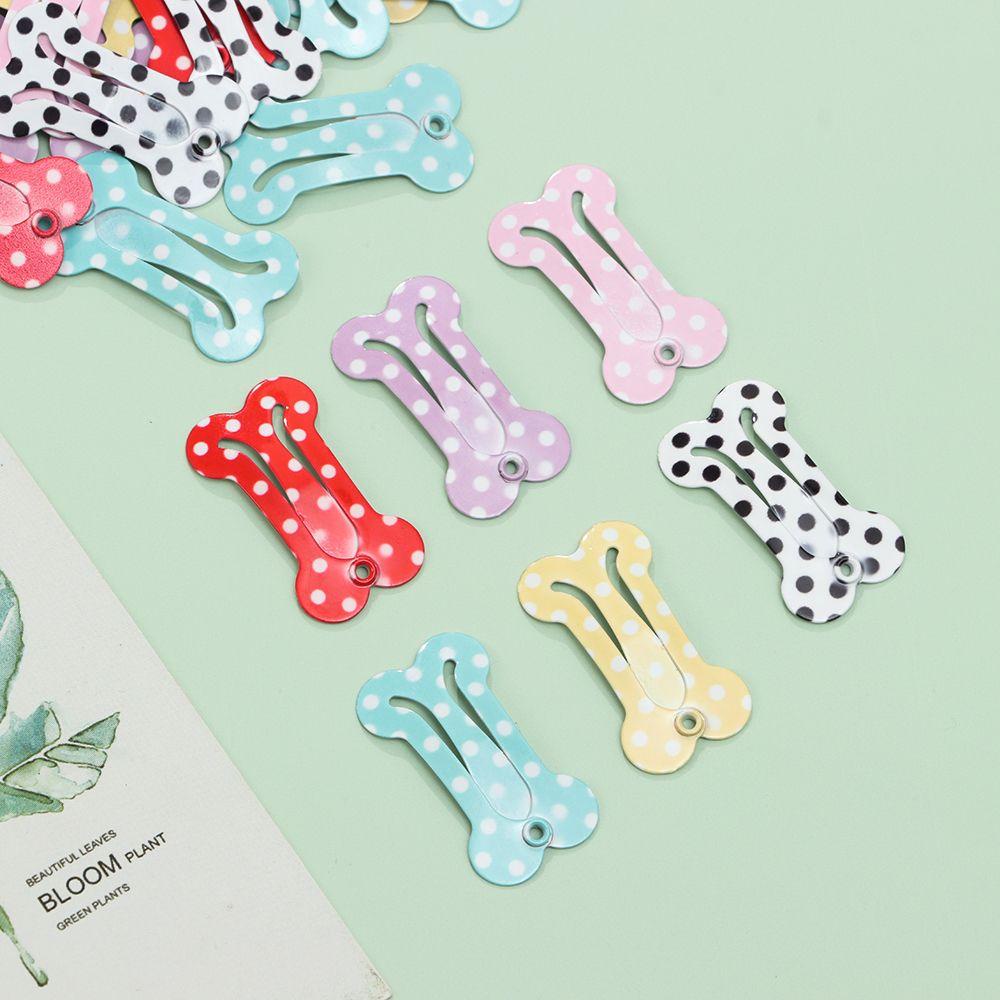 RAINBOW Set 5 Kẹp Tóc Hình Cục Xương 2.5cm Dành Cho Búp Bê
