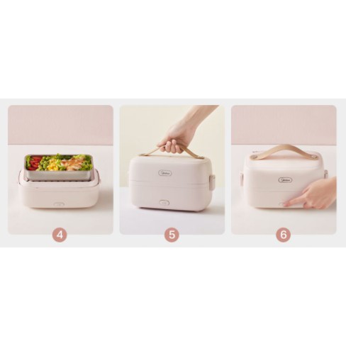 Hộp cơm cắm điện Media MB-FB10M205, nấu chín, hâm nóng và giữ nhiệt cho thức ăn