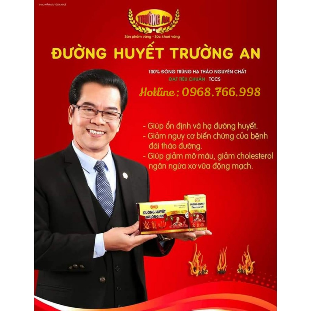 [Chất Lượng] Đông Trùng Hạ Thảo, Viên Đường Huyết TRƯỜNG AN, Hỗ Trợ Điều Trị Tiểu Đường Hiệu Quả, Lọ 50 Viên