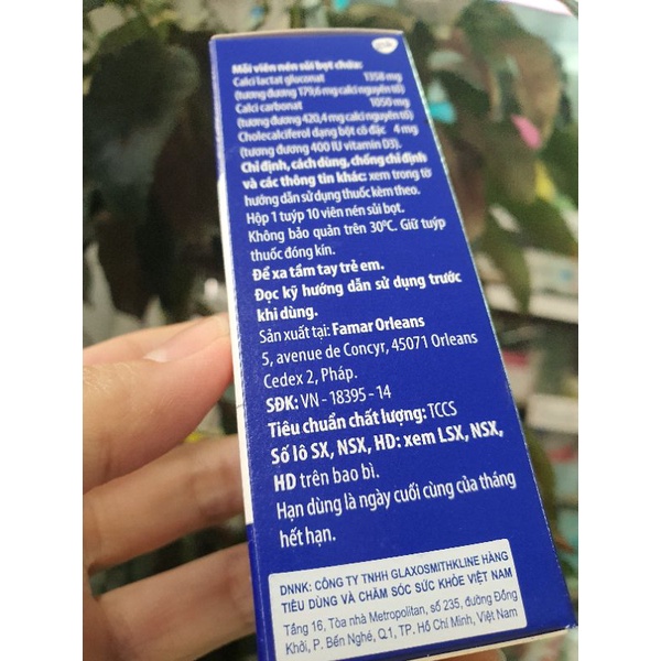 Viên Sủi Bổ Sung Calsource 600Mg+400Iu Vitamin D3 - Đông Anh Pharmart