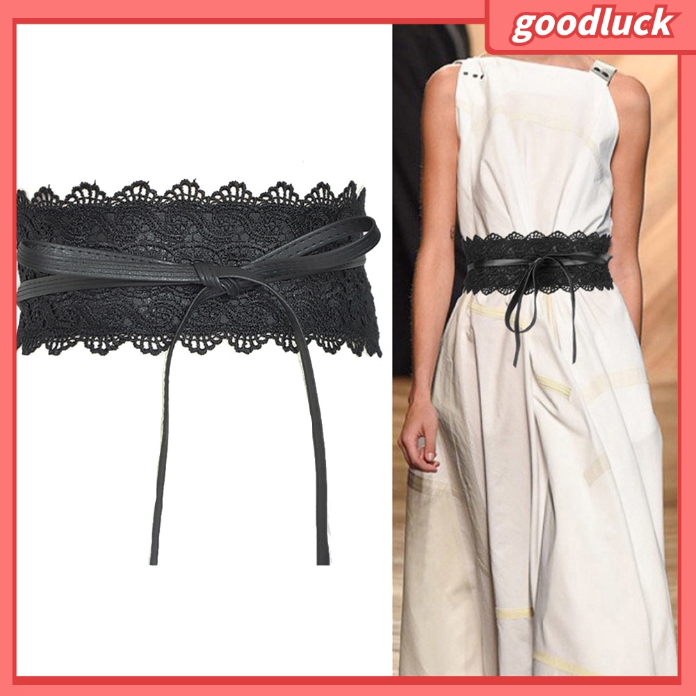 Dây thắt lưng bản rộng thiết kế thời trang dành cho nữ