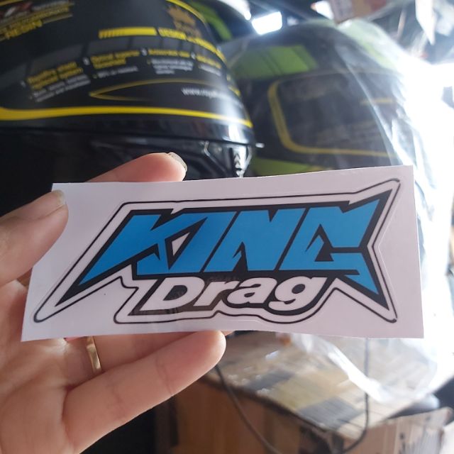 Tem Decal King Drag Màu Xanh Dương Giá Rẻ