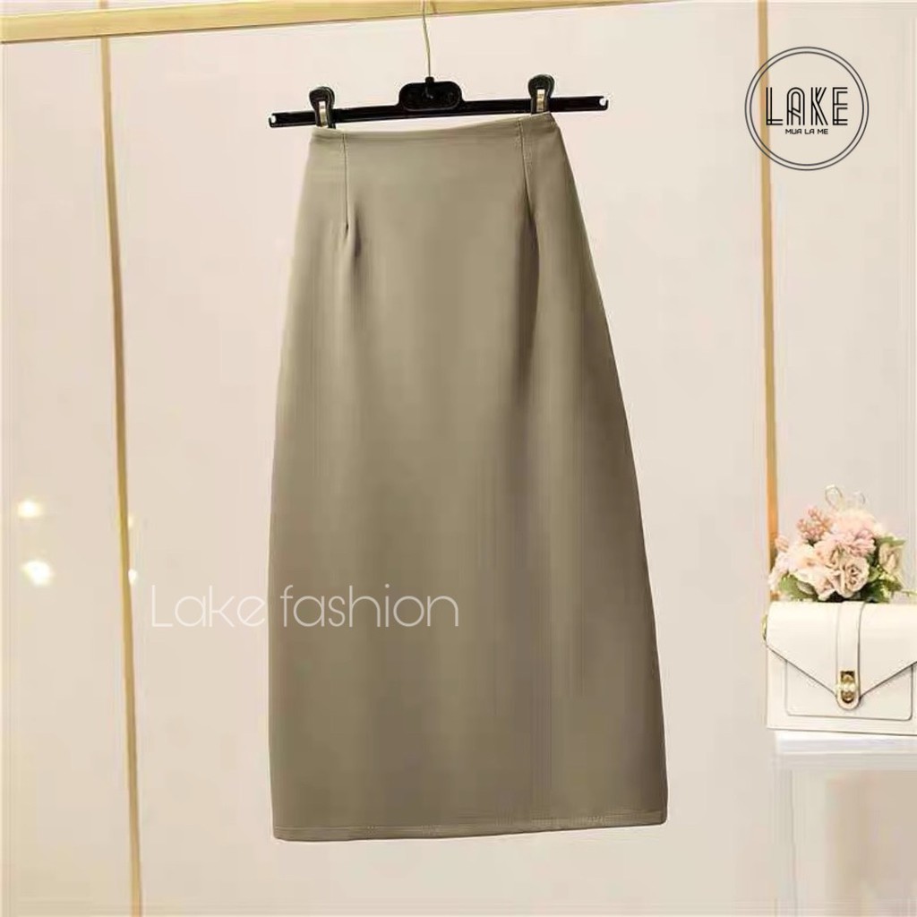 Chân váy dài, chân váy chữ a xẻ tà Lake fashion | BigBuy360 - bigbuy360.vn