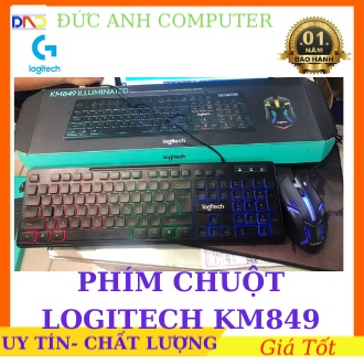 Combo Phím Chuột chuyên game LOGITECH KM849 Led 7 Màu- Thiết Kế Tinh Tế- Lướt Phím Nhẹ Nhàng- Hàng Công Ty