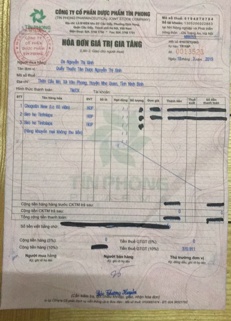 Siro ho Tinfolaps - chiết xuất thiên trúc quỳ, bổ phế, giảm ho, tiêu đờm