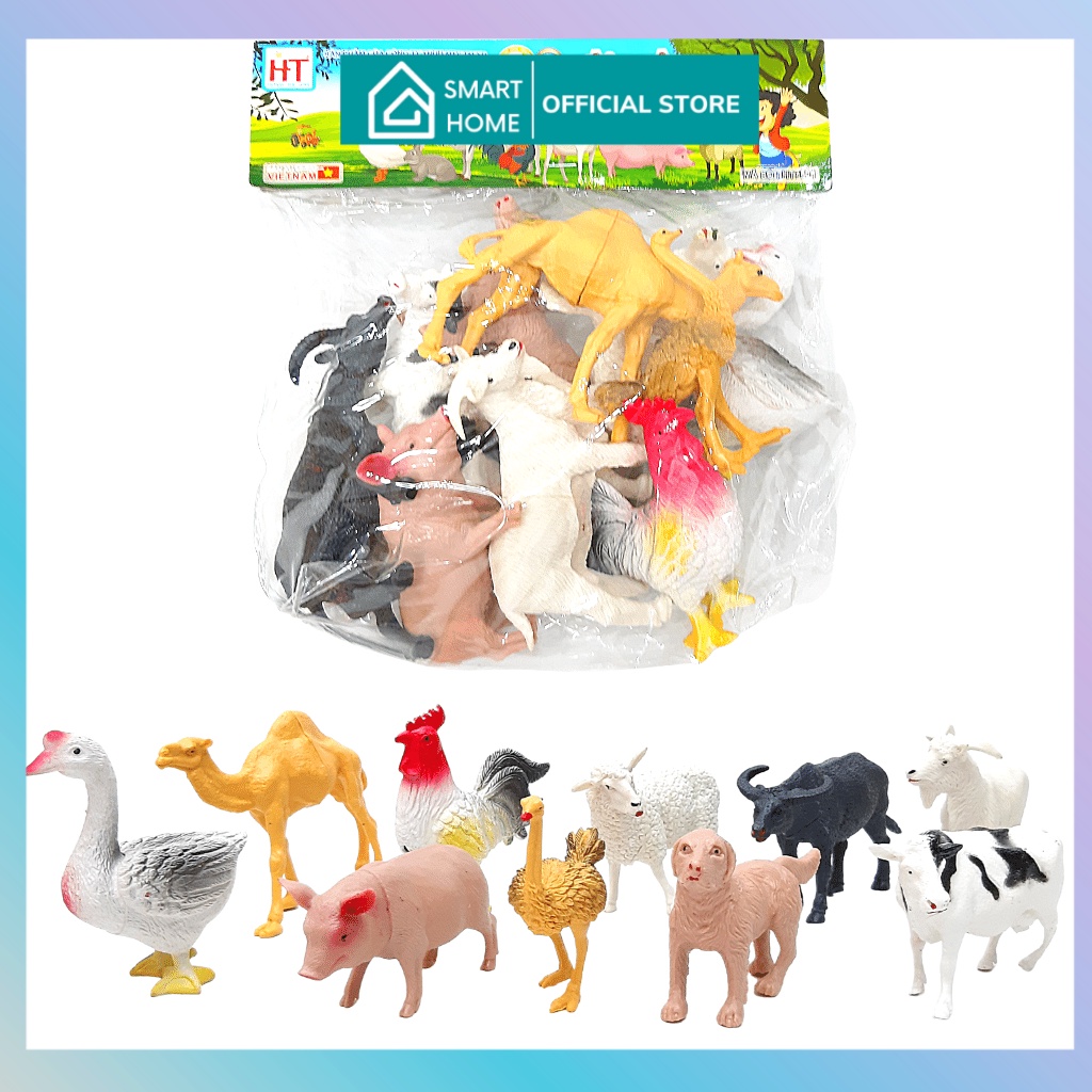 Đồ chơi cho bé học tập Mô Hình Động Vật 12 Con giáp