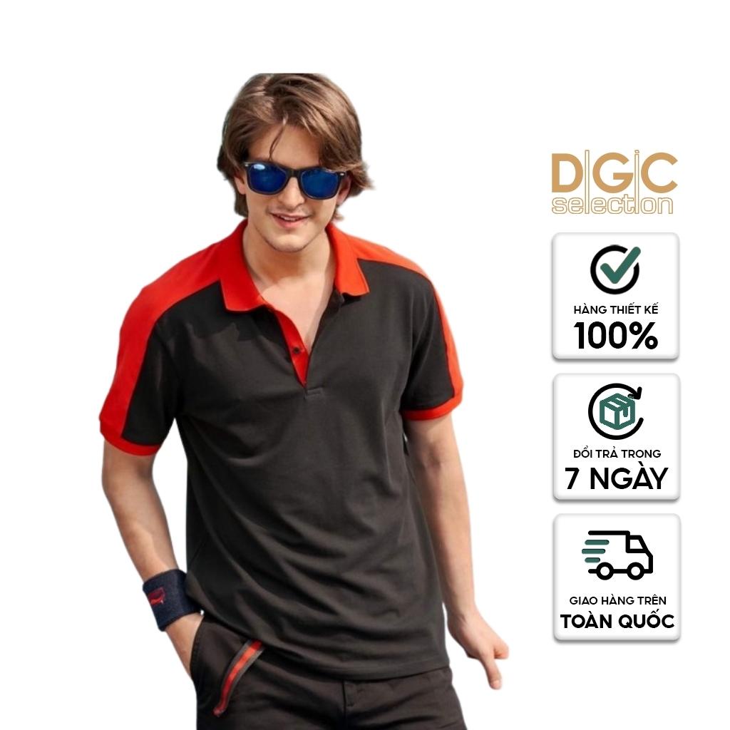 Áo Polo Nam DGCs kiểu dáng vừa vặn phối màu độc đáo trẻ trung, chất vải Lacoste thấm hút mồ hôi SAP1907M-M2