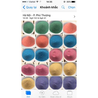 Cát màu dùng cho vẽ tranh cát, 100g/túi