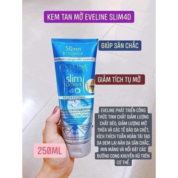 Kem Tan Mỡ - Slim 4D Nga 250ml , hàng chuẩn !