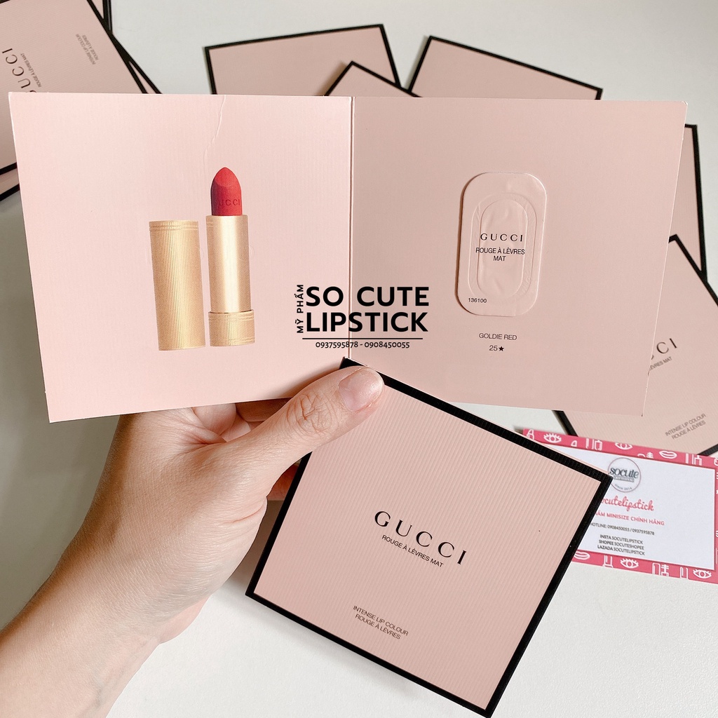 Sample Son Gu Xì 25 Goldie Red - Đỏ Tươi