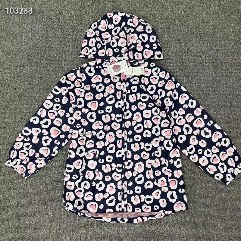 Áo khoác gió chống thấm bé gái